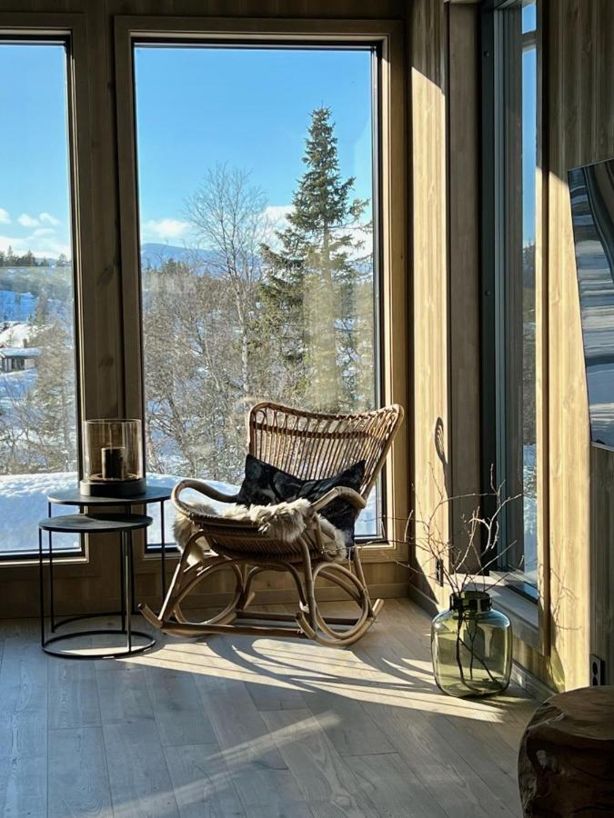 Brand New Cabin On The Sunny Side Of Gaustatoppen With A Great View Tuddal ภายนอก รูปภาพ